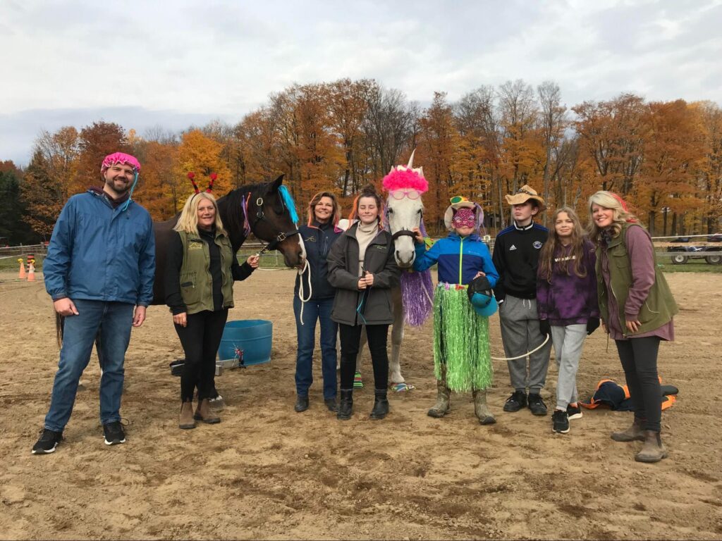 Irwin Memorial Public School students take part in an Equine Assisted Learning Program