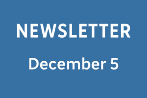 December 5 newsletter