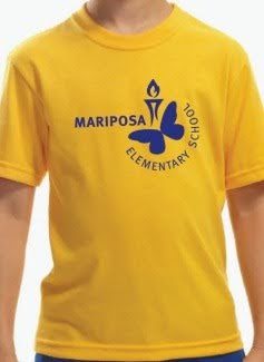 Yellow T-Shirt with Mariposa Logo